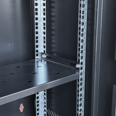 Шафа настінна GEAR 12U 19\'\' 600x600x650 мм, + полка 19", black (GWMSN-12U-600-600)