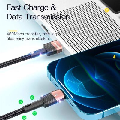 Дата кабель USB 2.0 AM to Lightning 2.0m 2.4A black Essager (EXCL-XCA01)