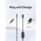 Кабель питания USB-C to DC 5.5x2.5mm 1.0m 5V/9V/12V/15V/20V/28V 140W black XoKo (XK-K695)