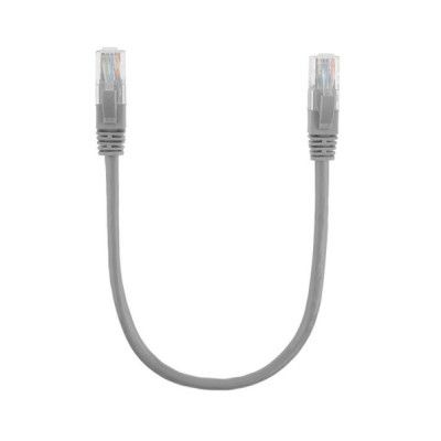 Патч-корд Ritar 0.3м, UTP, cat.5e, CU, grey (PCR-CU/0.3G / 01135)
