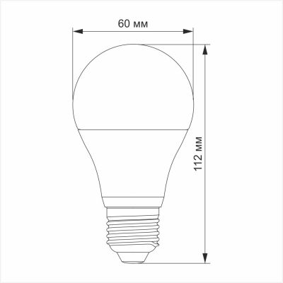 Лампочка TITANUM A60 12W E27 4100K 220V (TLA6012274)