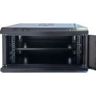 Шкаф настенный GEAR 6U 19\'\' 600x600x350 мм, + полка 19", black (GWMSN-6U-600-600)
