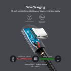Дата кабель USB 2.0 AM to USB-C 3.0m 3A 90° corner US176 black Ugreen (70875)