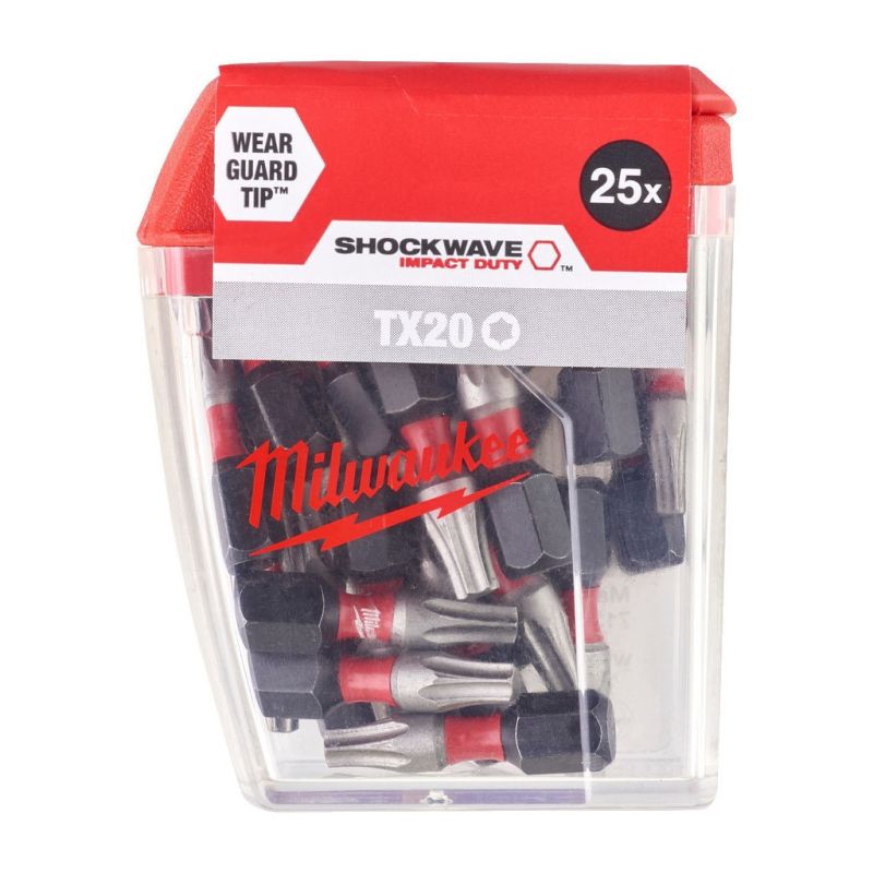 Набір біт Milwaukee SHOCKWAVE, TX20, 25мм, 25шт (4932430875)