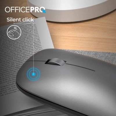 Мышка OfficePro (M225G) Silent Click Wireless Gray (M225G)