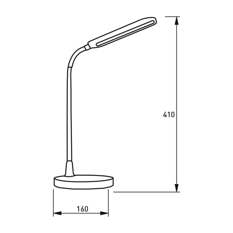 Настільна лампа Eurolamp LED 10W 350lm 4000K 1800mAh (LED-TLB-10W(black))
