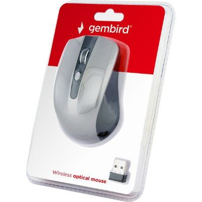 Мишка Gembird (MUSW-4B-04-BG) Grey+Black (MUSW-4B-04-BG)