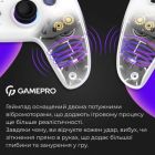 Геймпад GamePro (GPS13W) BT 5.3/USB/PC/iOS/Android/PS3/PS4 RGB White (GPS13W)