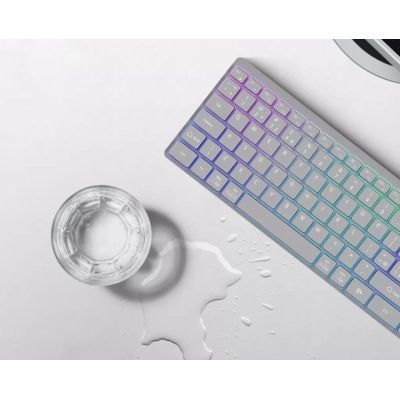 Клавіатура Canyon HKB-W11 Slim Dual Mode Wireless/Bluetooth RGB UA Grey (CNS-HBTK11G)