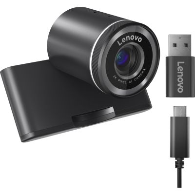 Веб-камера Lenovo QHD Black (4XC1Q25245)