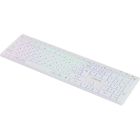 Клавіатура Canyon HKB-W11 Slim Dual Mode Wireless/Bluetooth RGB UA White (CNS-HBTK11W)