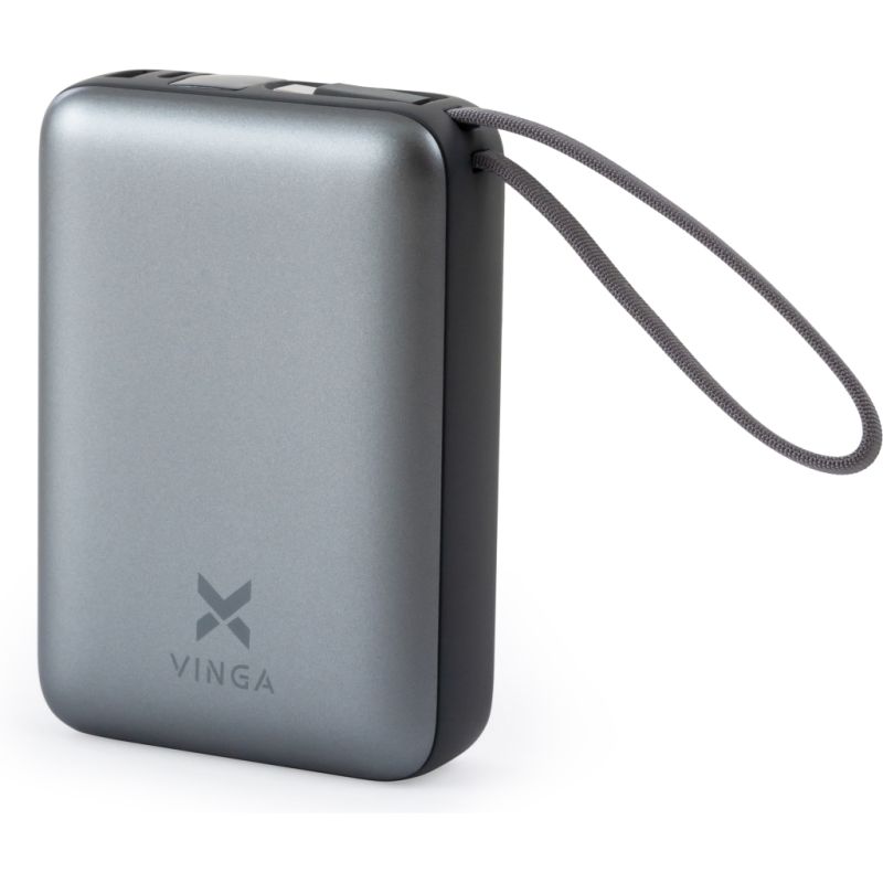 Батарея универсальная Vinga 20000 mAh 45W Display Cable (VPBB2045C)