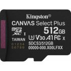 Карта пам\'яті Kingston 512GB microSDXC class 10 UHS-I U3 V30 A1 Canvas Select Plus (SDCS3/512GBSP)