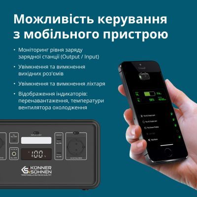 Зарядна станція Konner&Sohnen (KS500PS) 500W 448Wh (KS500PS)