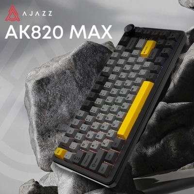 Клавиатура Ajazz AK820 MAX Magnetic Switch RGB USB Black (AK820MAX-WM-BGY)
