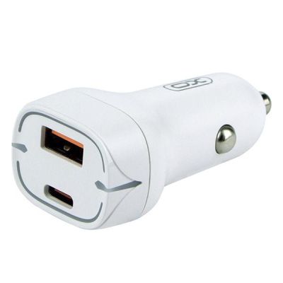 Зарядний пристрій XO 1xUSB QC3.0 + 1xUSB-C PD20W white (CC37-WH)