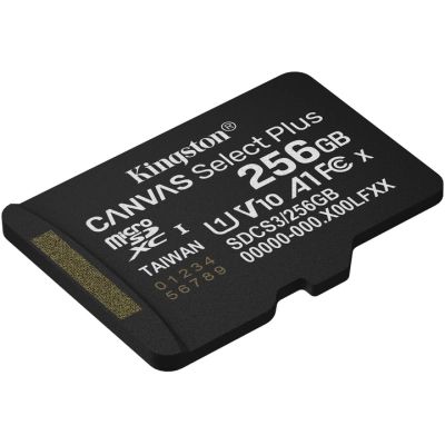 Карта пам\'яті Kingston 256GB microSDXC class 10 UHS-I U1 V10 A1 Select Plus (SDCS3/256GBSP)