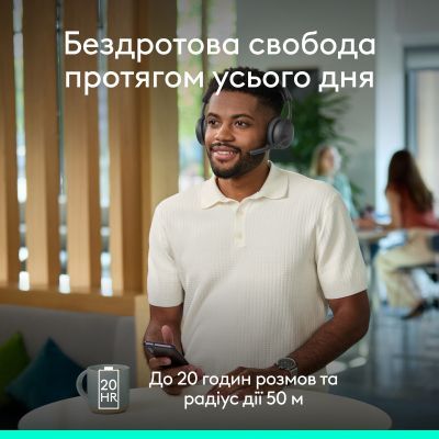 Наушники Logitech Zone Wireless 2 ES for Business Graphite (981-001512)