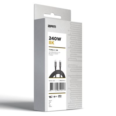 Дата кабель USB-C to USB-C 1.0m USB4 40Gbps 240W 8K60Hz black Armorstandart (ARM81921)