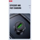 Зарядний пристрій XO USB QC3.0 black (CC39-BK)