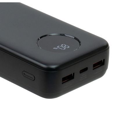 Батарея универсальная Vinga 20000 mAh 22.5W Display Black (VPBB2022)