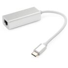 Переходник USB-C to RJ45 Ethernet 1000Mbps aluminium Vinga (VCPATC2GBLNS)