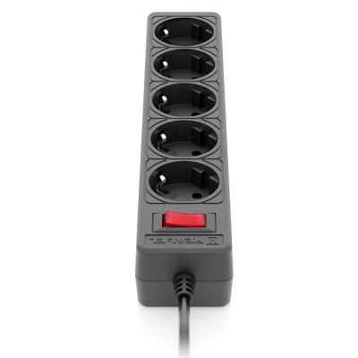 Мережевий фільтр живлення REAL-EL RS-Protect 505, 3m, black (EL122300045)