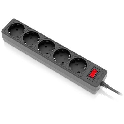 Мережевий фільтр живлення REAL-EL RS-Protect 505, 3m, black (EL122300045)
