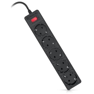 Мережевий фільтр живлення REAL-EL RS-Protect 505, 3m, black (EL122300045)