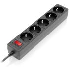 Мережевий фільтр живлення REAL-EL RS-Protect 505, 3m, black (EL122300045)