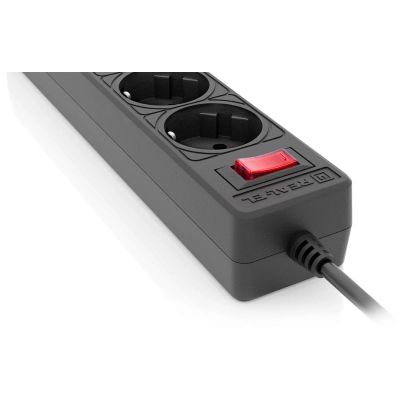 Мережевий фільтр живлення REAL-EL RS-Protect 505, 3m, black (EL122300045)