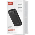 Батарея універсальна ColorWay 20 000 mAh Optimal Power PD/22.5W, QC/3.0, Black (CW-PB200LPB5BK-PDD)