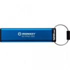 USB флеш накопичувач Kingston 128GB IronKey Keypad 200 Type-C Encrypted Blue USB 3.2 (IKKP200C/128GB)