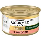 Консервы для кошек Purina Gourmet Gold Сочное наслаждение с лососем 85 г (8445290823373) (24 шт)