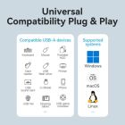 Концентратор Vention USB 3.0 to 4xUSB 3.0 Hub With Power Supply 0.15m black (CHLBB)