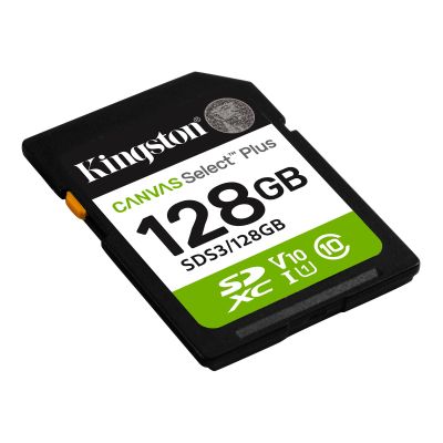 Карта пам\'яті Kingston 128GB SDXC class 10 UHS-I V10 A1 Canvas Select Plus (SDS3/128GB)