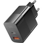 Зарядний пристрій 1xUSB-C + 1xUSB 33W Essager (ECTAC-PCB01-P)