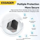 Зарядний пристрій 1xUSB-C + 1xUSB 33W Essager (ECTAC-PCB01-P)