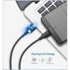 Дата кабель USB 2.0 AM to USB-C 2.0m US287 Black Ugreen (60118)