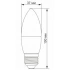 Лампочка Videx LED C37e 7W E27 4100K (VL-C37e-07274)