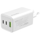Зарядное устройство ColorWay C101B GaN Mini 100W PD PPS 2xUSB-C + USB-A white (CW-CHS061PD-WT)