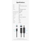 Дата кабель USB 2.0 AM/AF 30.0m Active black Vention (CBKBT)