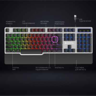 Клавіатура GamePro (GK599) Stinger USB Grey (GK599)
