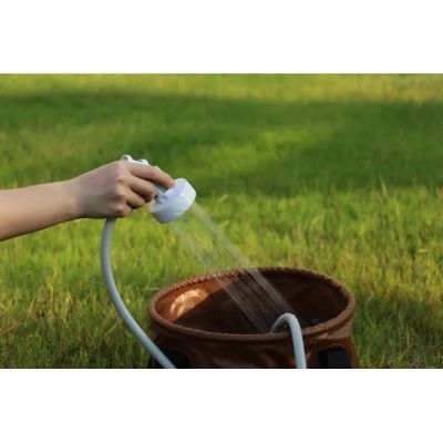 Душ портативний Flextail Max Shower з насосом на акумуляторі білий (6975755962535)