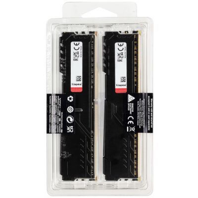 Модуль пам\'яті для комп\'ютера DDR4 32GB (2x16GB) 3200 MHz Fury Beast Black Kingston Fury (ex.HyperX) (KF432C16BBK2/32)