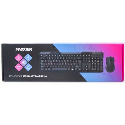 Комплект Maxxter (KMS-CM-02-UA) USB Black (KMS-CM-02-UA)