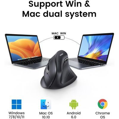 Мишка Ugreen MU008 Vertical Wireless Black (25444)