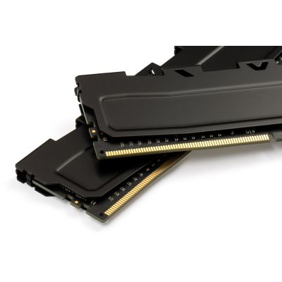 Модуль пам\'яті для комп\'ютера DDR4 16GB (2x8GB) 3200 MHz Kudos Black eXceleram (EKBLACK4163216AD)