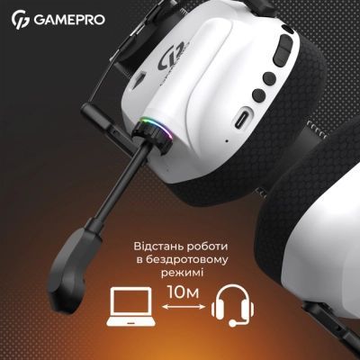 Наушники GamePro Genesis Mercury Pro 3-Mode White (HSW120W)