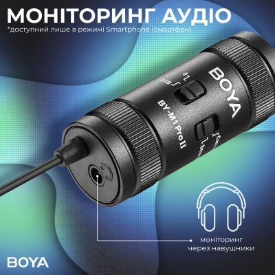 Микрофон Boya (BY-M1 Pro II) Black (BY-M1 Pro II)